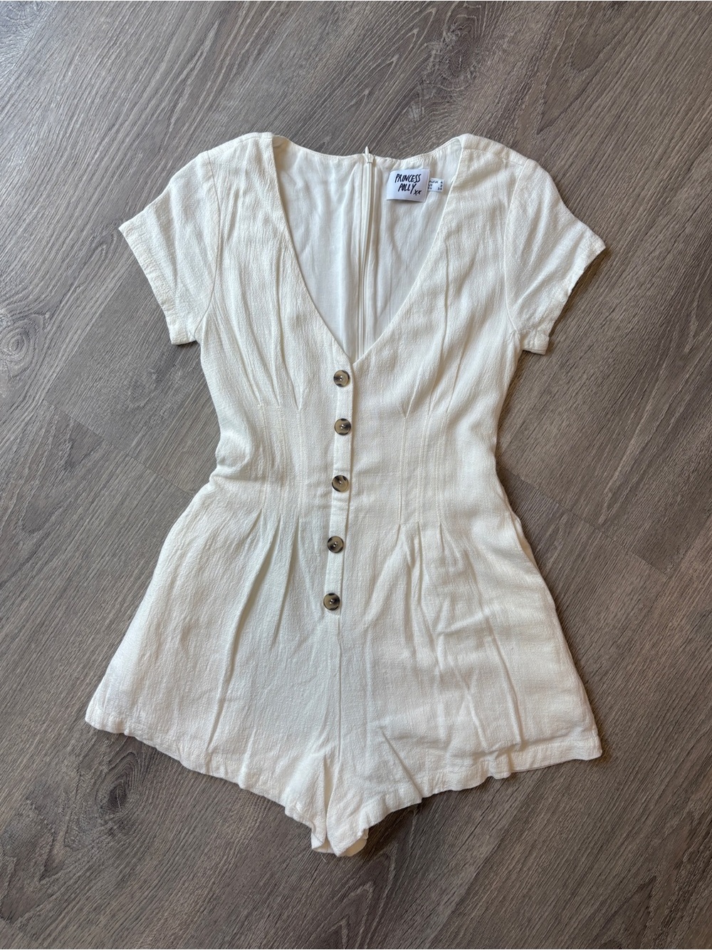 Princess Polly Cream Romper